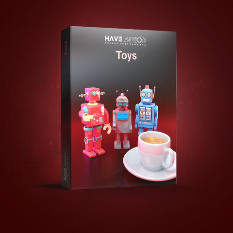 Toys cover – offering cinematic sound design one-shots and textures created from analog vintage toys