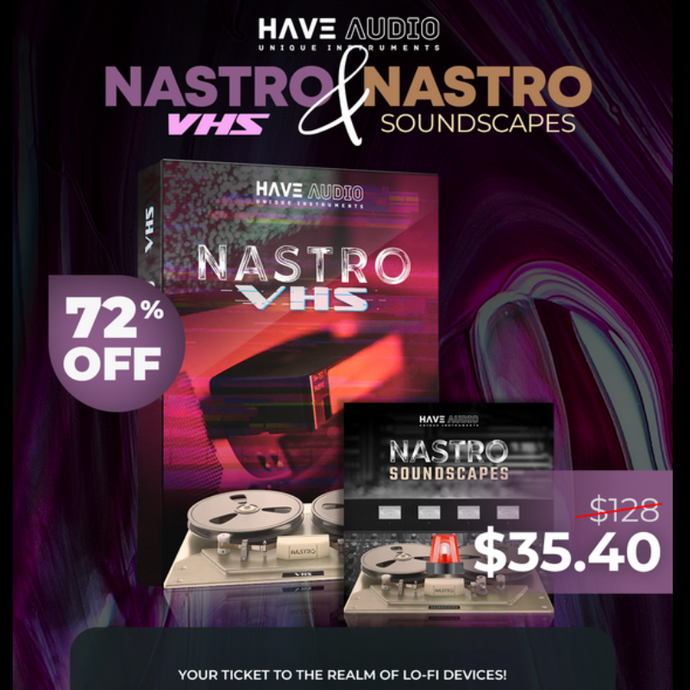 BUY NASTRO VHS &  NASTRO SOUNDSCAPES $ 35.40 ONLY - EXCLUSIVE LIMITED TIME OFFER